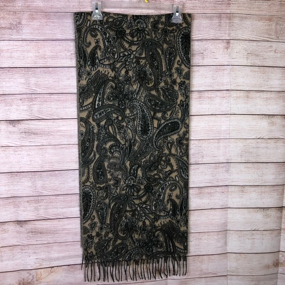 Cashmink 100%‎ Acrylic Paisley Scarf